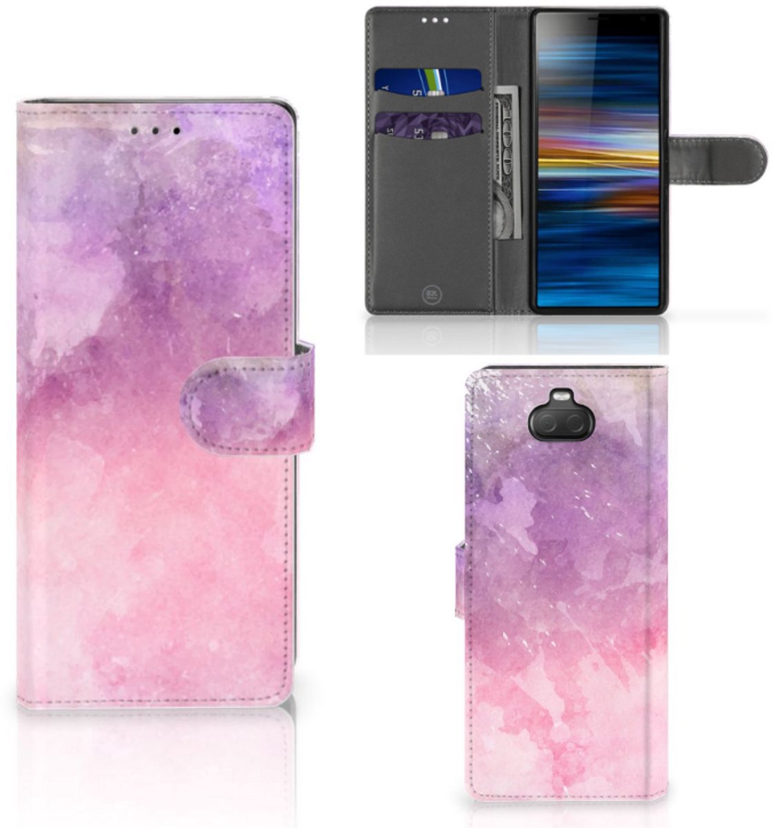 Hoesje Sony Xperia 10 Pink Purple Paint