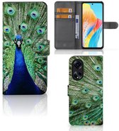 Bumper Housse Etui de Protection Compatible avec OPPO A98 5G Coque Téléphone Paon
