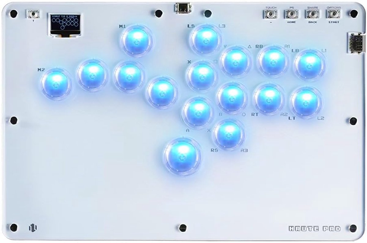 All-Button Arcade Controller voor PC, PS3, PS4, Switch met RGB en Turbo functies