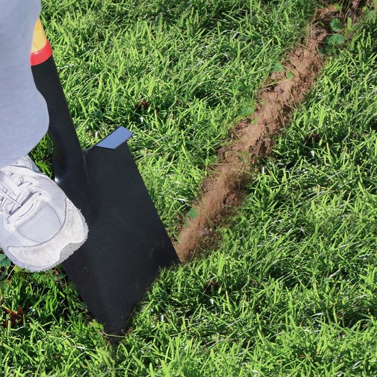 Zware belasting tuinschop met houten D-handvat - 100 cm vierkante platte schop voor landschapsarchitectuur — afbeelding 3