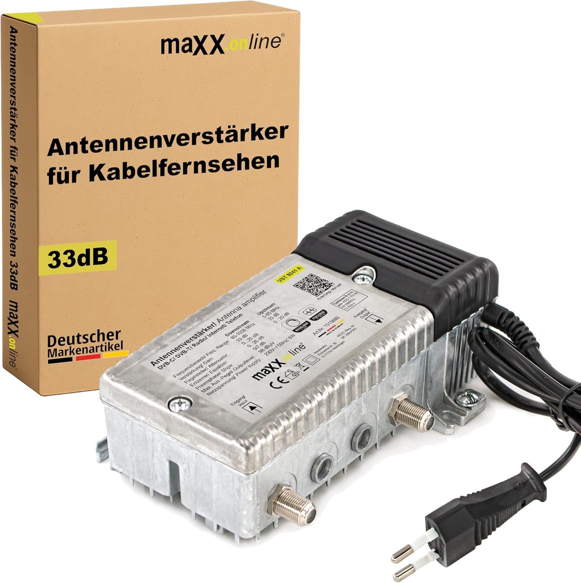 Huisaansluitversterker 1 GHz met 33 dB Versterking voor Kabeltelevisie