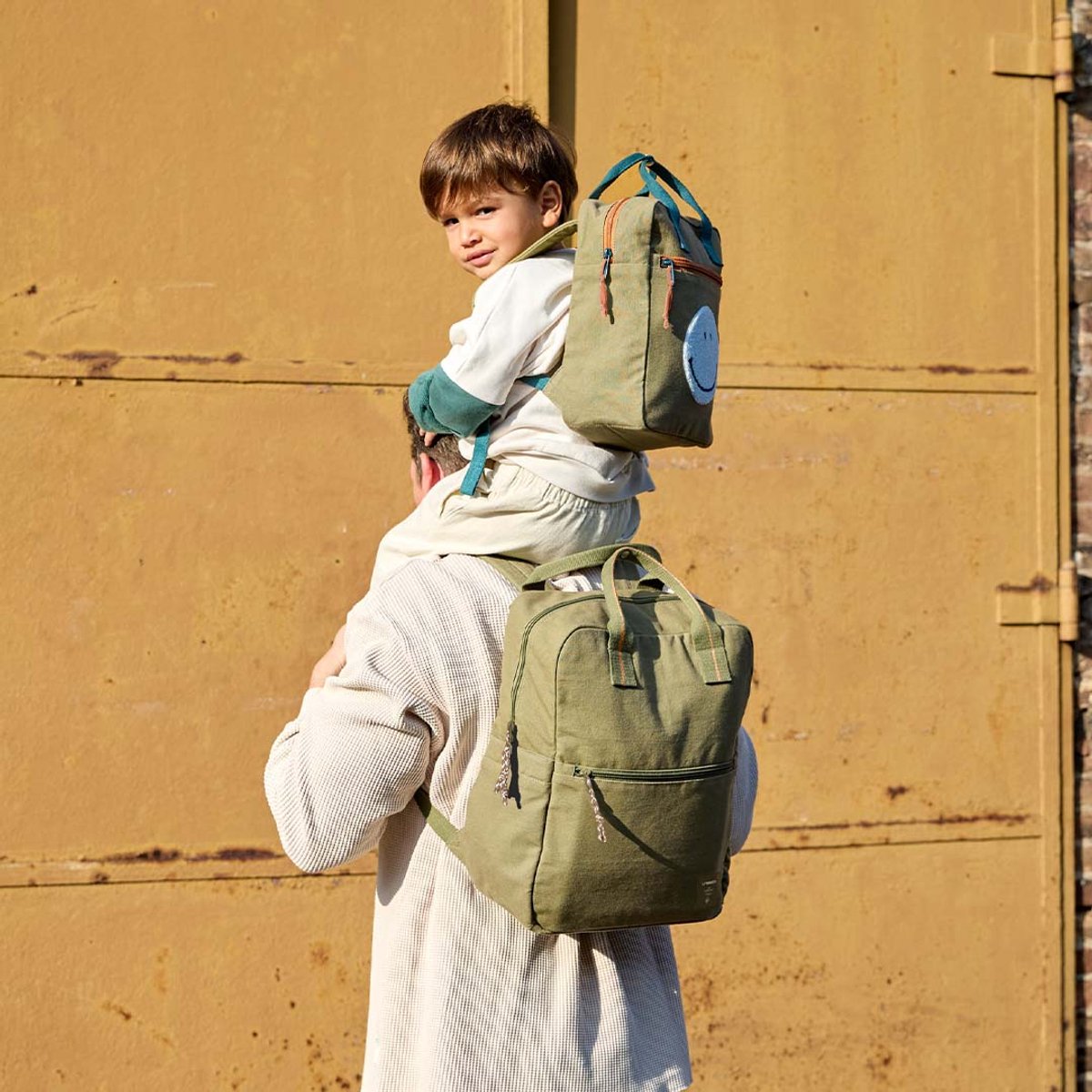 Lässig Little One & Me Square Kinderrugzak Backpack Small GOTS olive – foto 5