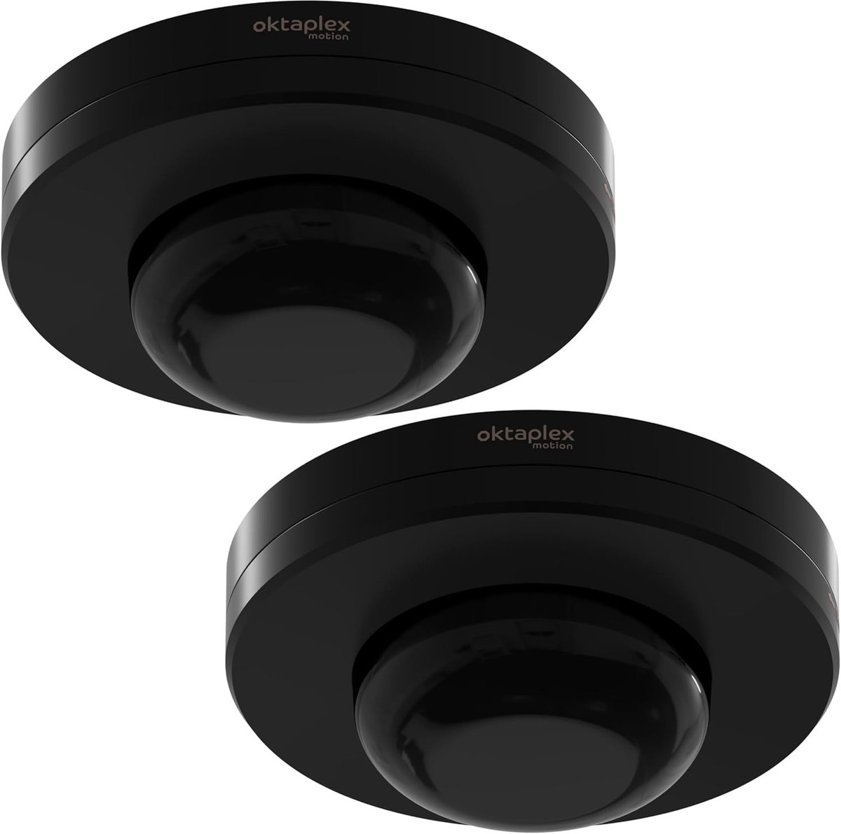 360° Infrarood Bewegingsmelder voor Binnen en Buiten, 2-delige Set, IP65, Opbouw Sensor, Zwart