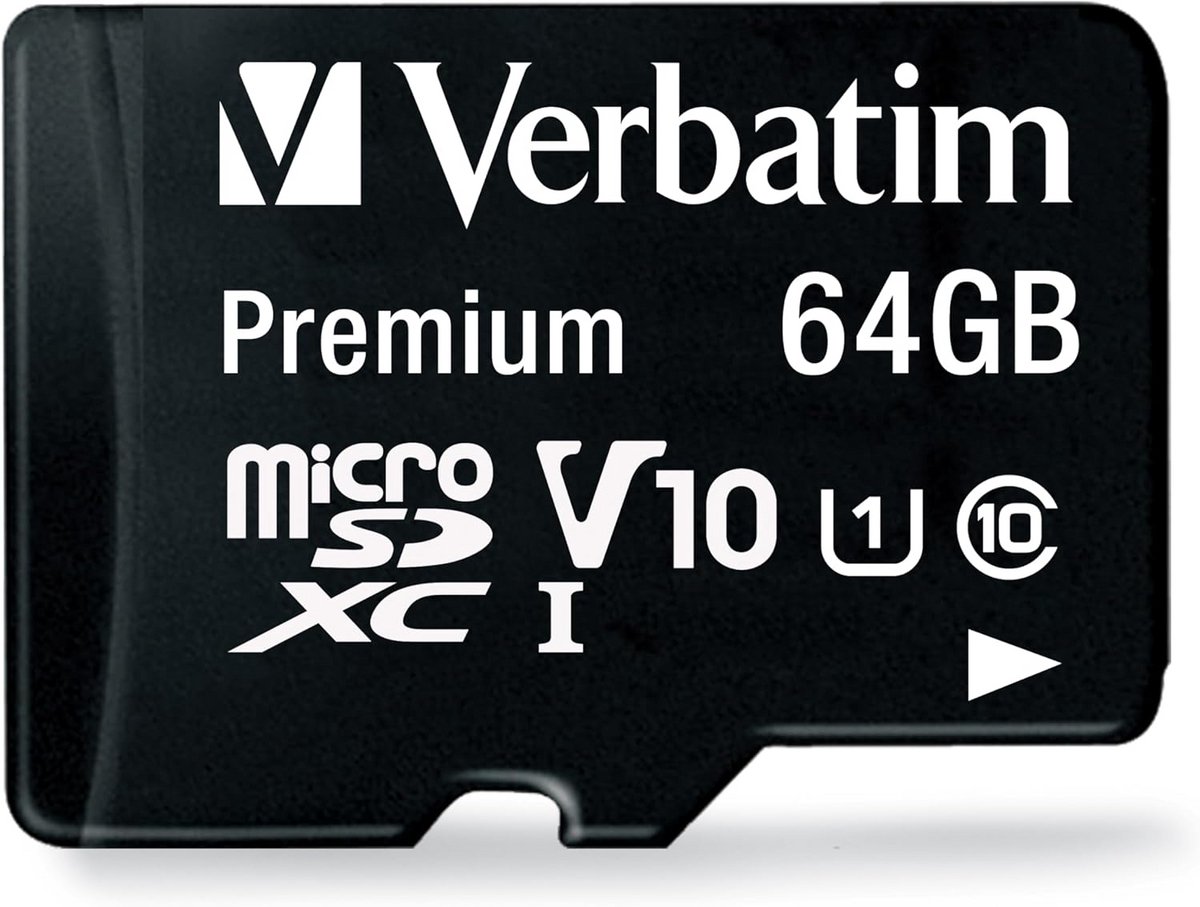 64 GB microSD geheugenkaart met Adapter - Klasse 10, Leessnelheid tot 90 MB/s