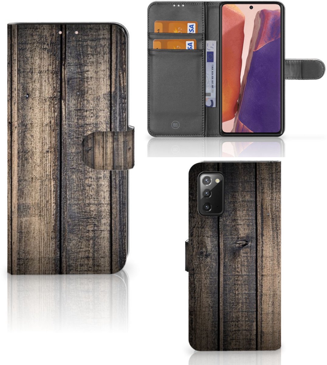 Samsung Galaxy Note 20 Book Style Case Steigerhout