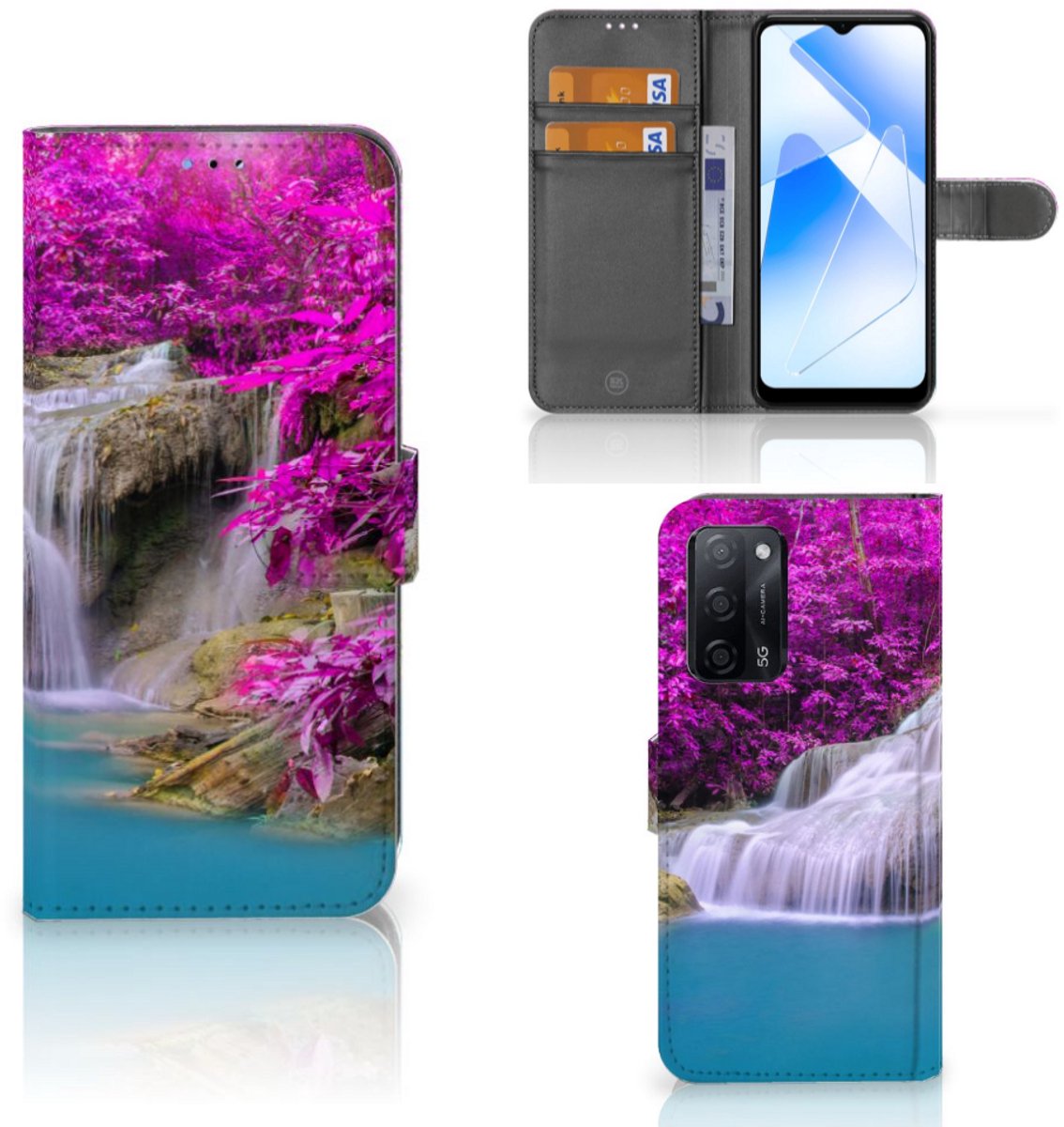 OPPO A16/A16s/A54s Flip Cover Waterval