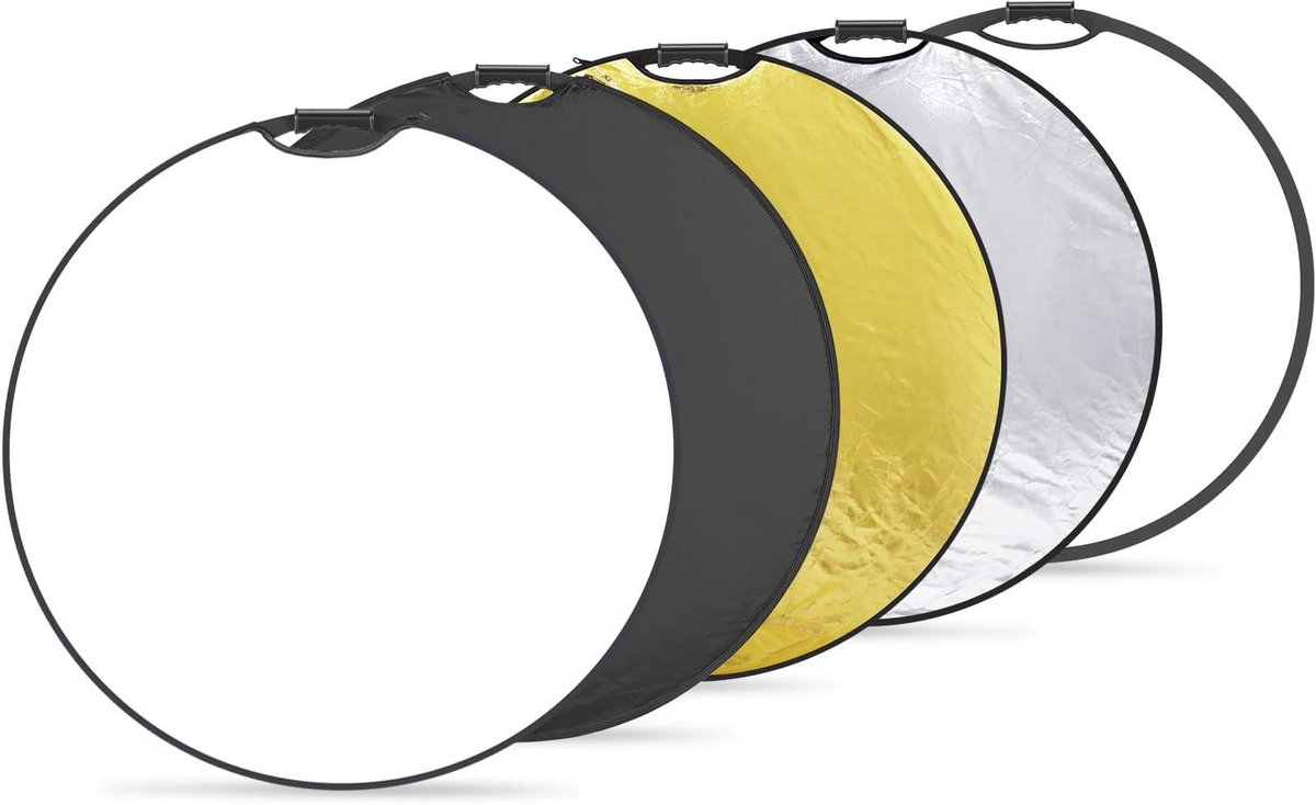 Draagbare 5-in-1 ronde lichtreflector 80 cm voor studio- en buitenfotografie