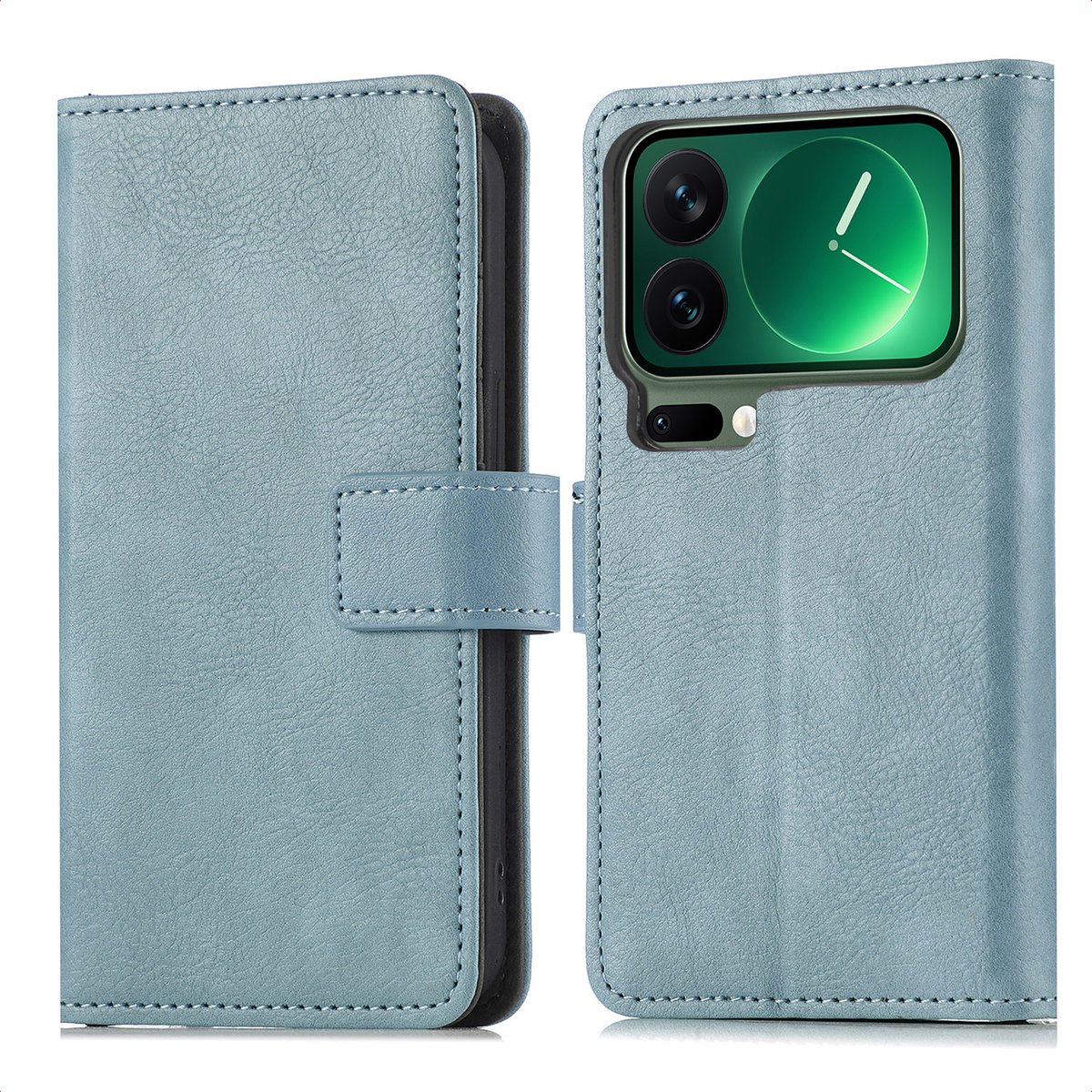 imoshion Hoesje - Geschikt voor Xiaomi 17 Pro Max - Luxe Bookcase - Lichtblauw