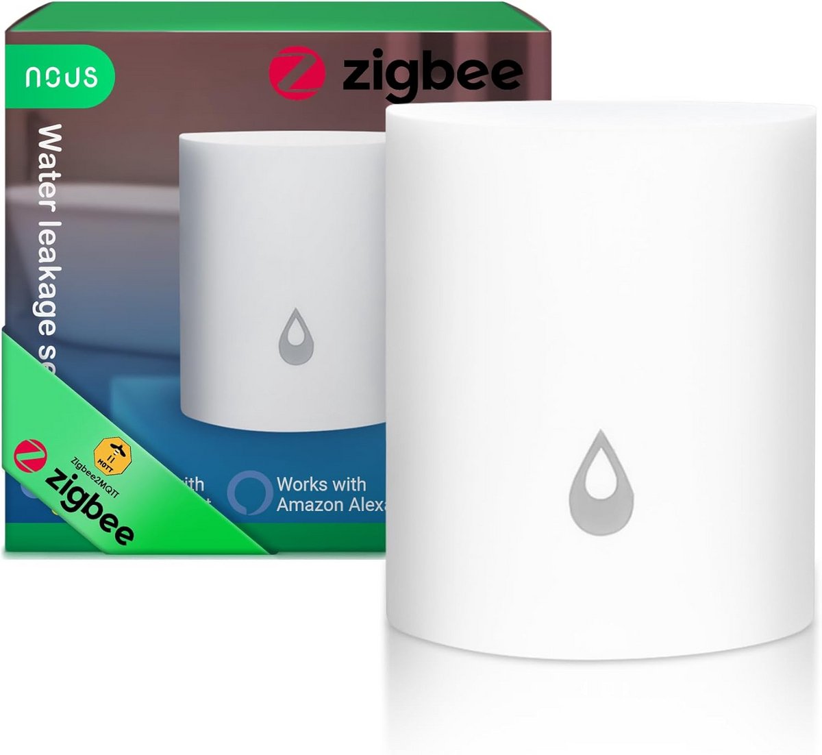 Slimme Watermelder ZigBee | Lekdetectie Sensor voor Smart Home | Directe Meldingen