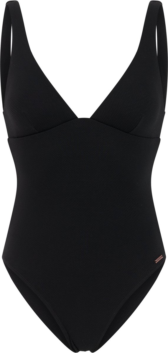 Protest PRTRiot - Badpak Dames - Normale pasvorm - Vaste vulling - Medium dekking - Zwart True Black