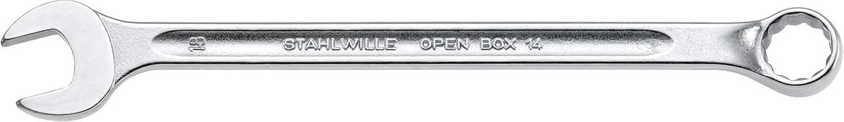 Ringsleutel 13 mm Lange Uitvoering DIN 3113 B Gebogen Ringsleutel