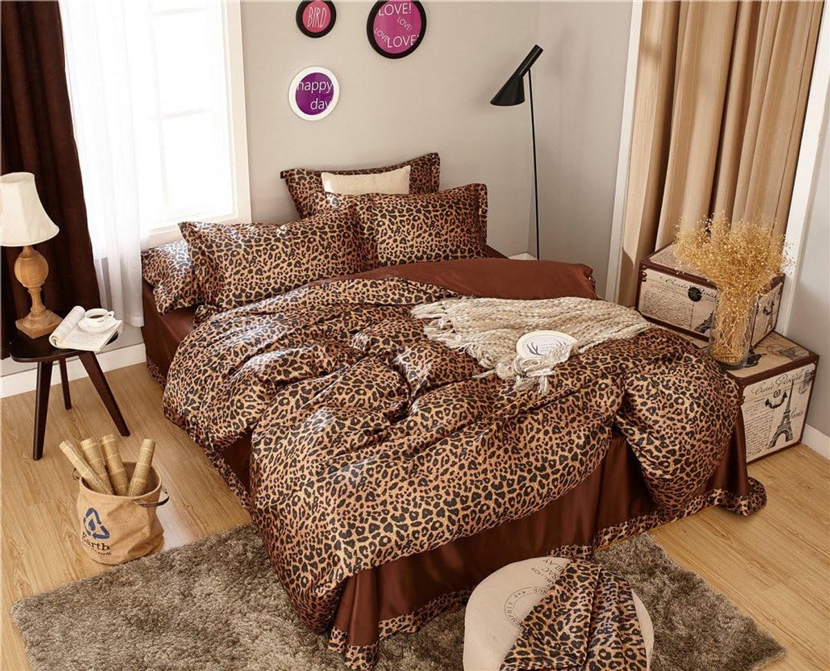 Luxe Polyester Satijn Dekbedovertrek Set 220x240 cm Inclusief Kussenslopen