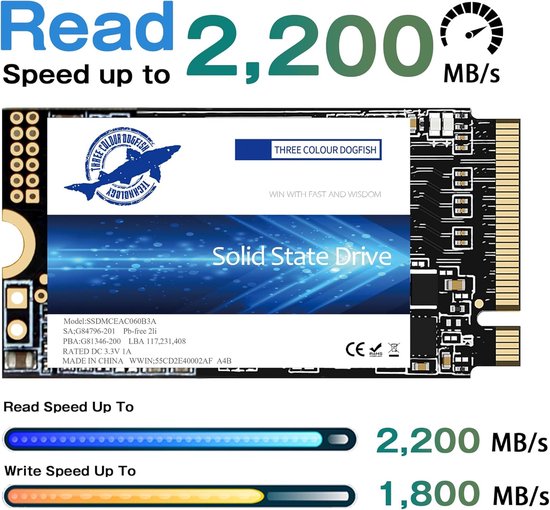 Interne SSD - Opslag Schijf - Sneller Werken - Gen3 NVMe Interface - 1 TB - Zwart — afbeelding 3