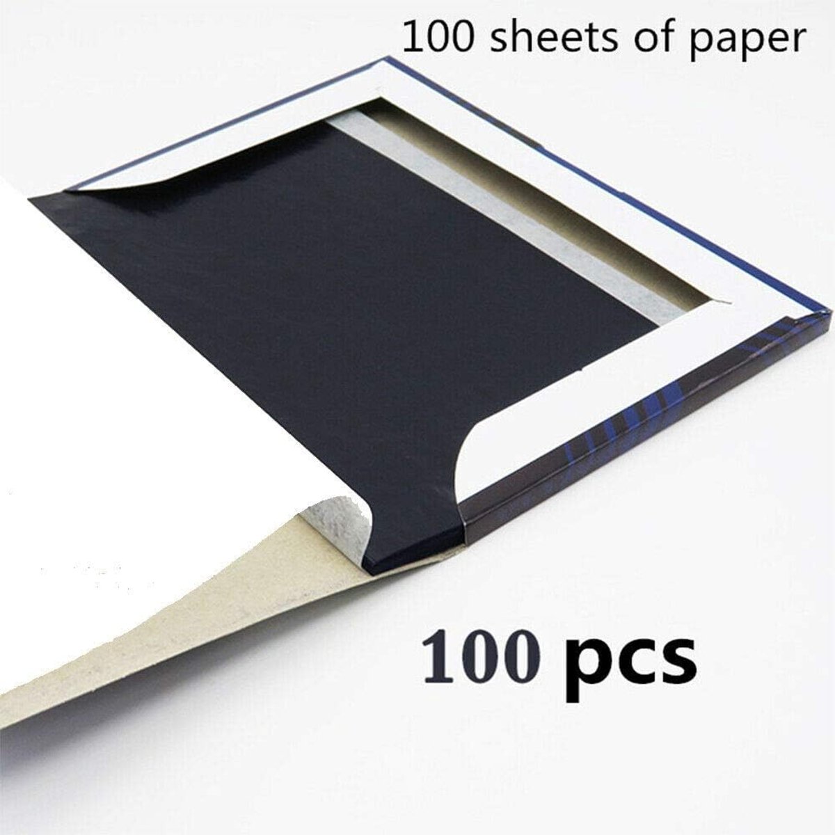 Calqueerpapier A5 voor grafiet transfer - 100 vellen blauw carbonpapier
