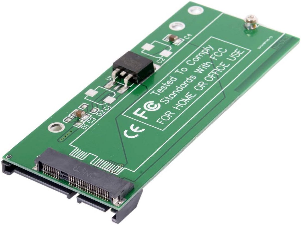 SSD Behuizing - Converter Adapter - Data Opslag - 2 Lane naar SATA - 2.5 Inch - Zwart