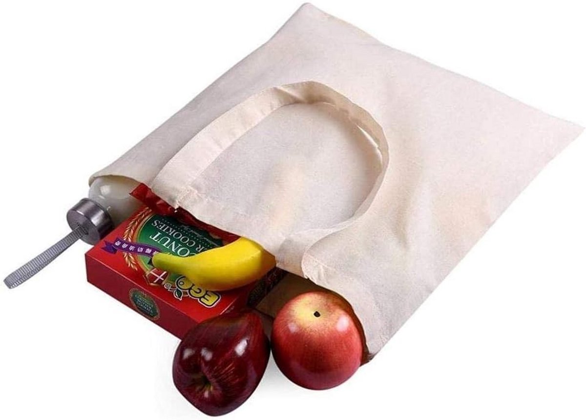 Herbruikbare katoenen grocery bags - Eco-vriendelijk en duurzaam
