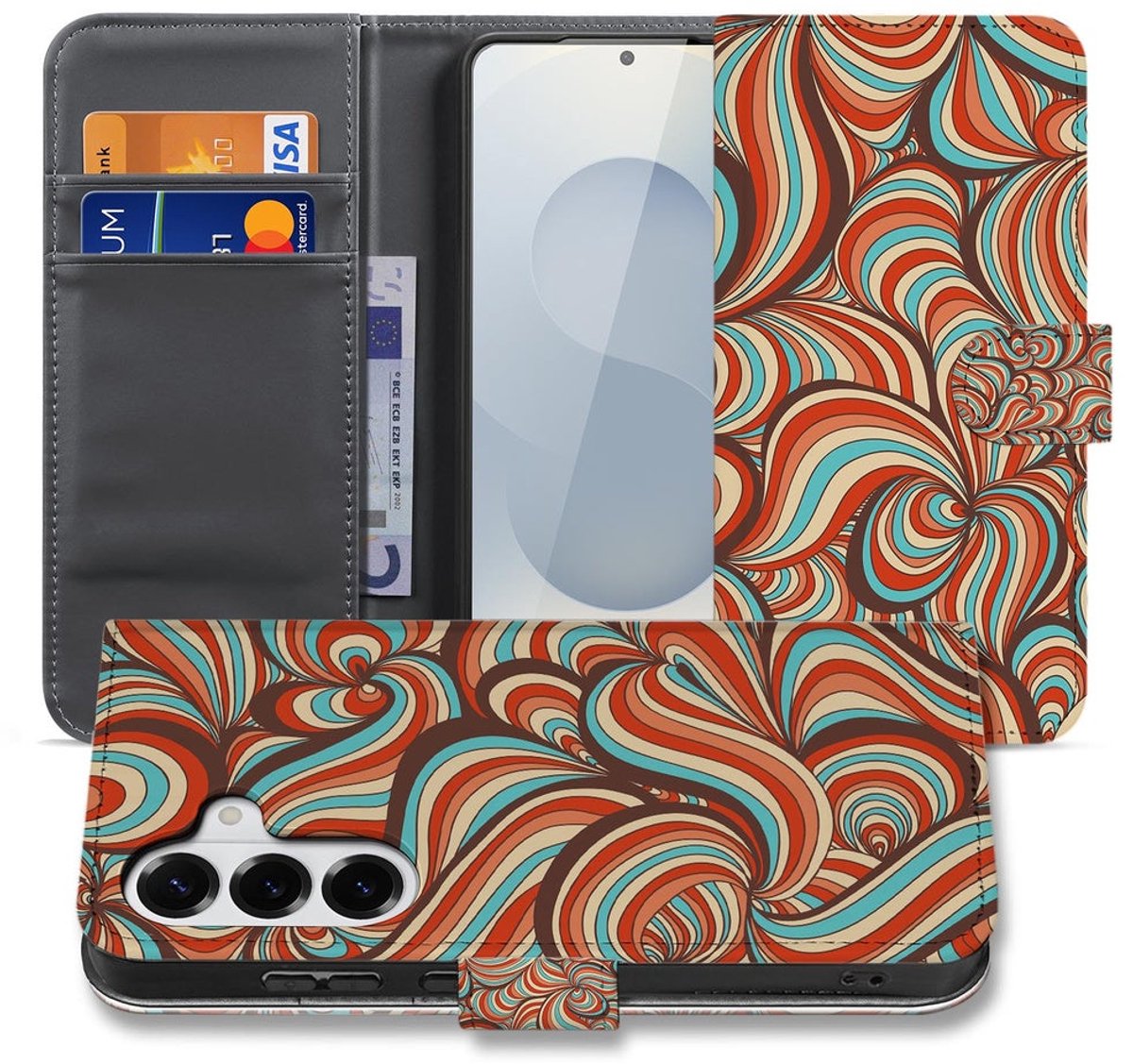 Samsung Galaxy S26 Book Case Hoesje Retro