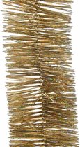 4x Kerstslingers glitter goud 270 cm - Guirlande folie lametta - Gouden kerstboom versieringen