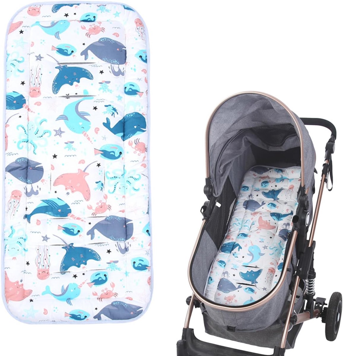 Comfortabel Zitkussen voor Kinderwagen en Buggy - Zachte Stoelverkleiner voor Baby's en Peuters