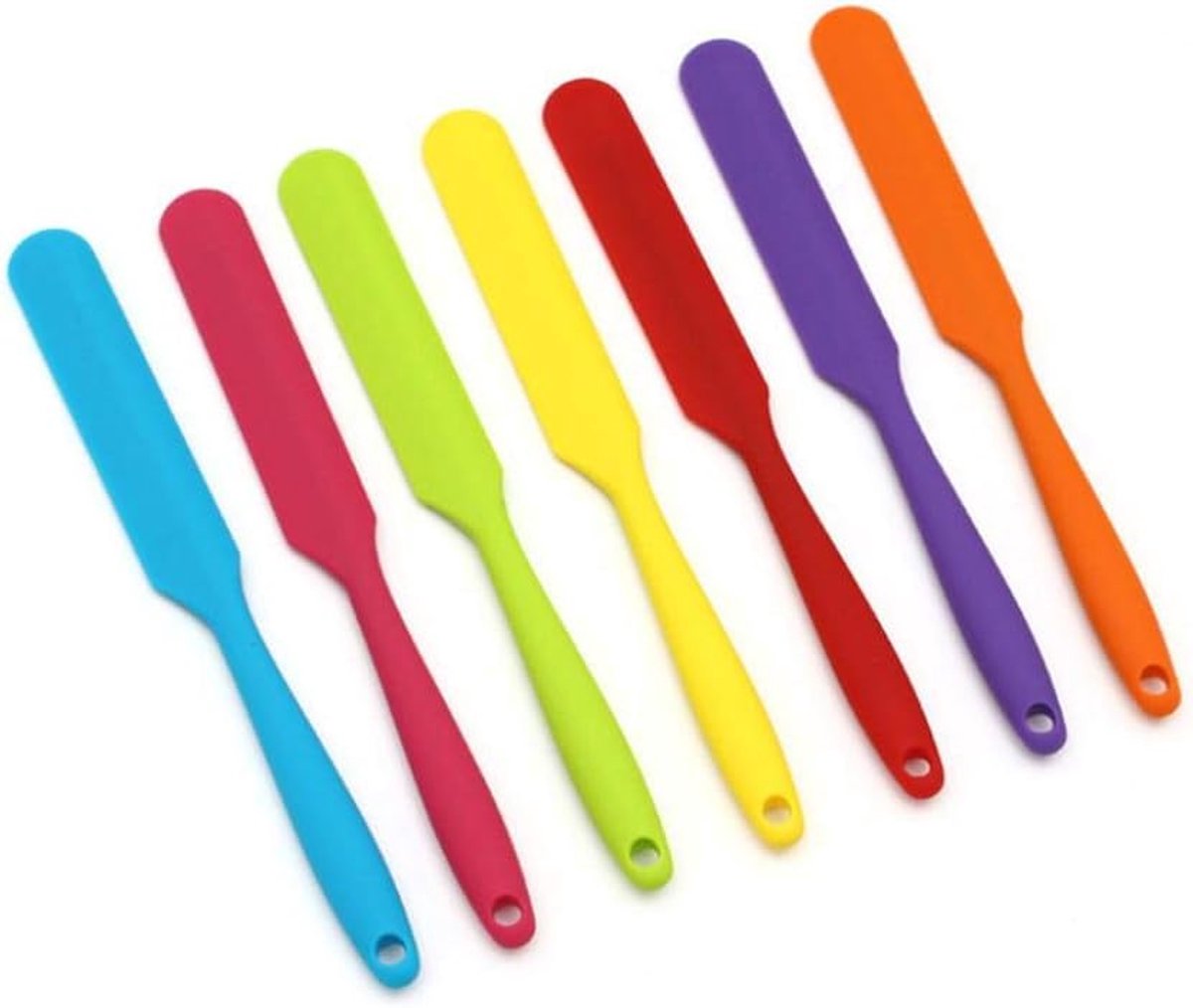Silicone spatel, hittebestendig, klein, voor bakken en koken