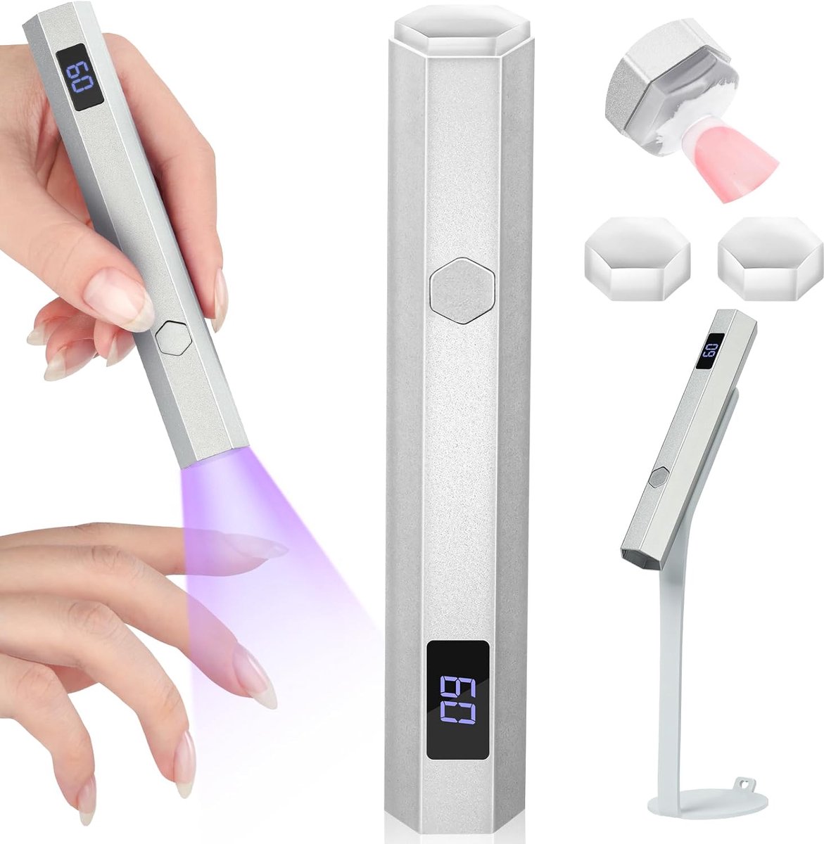 Nagel Uithardingslamp - Mini UV Lamp - Gel Nagels - Snelle 10s Uitharding - Draagbaar Ontwerp