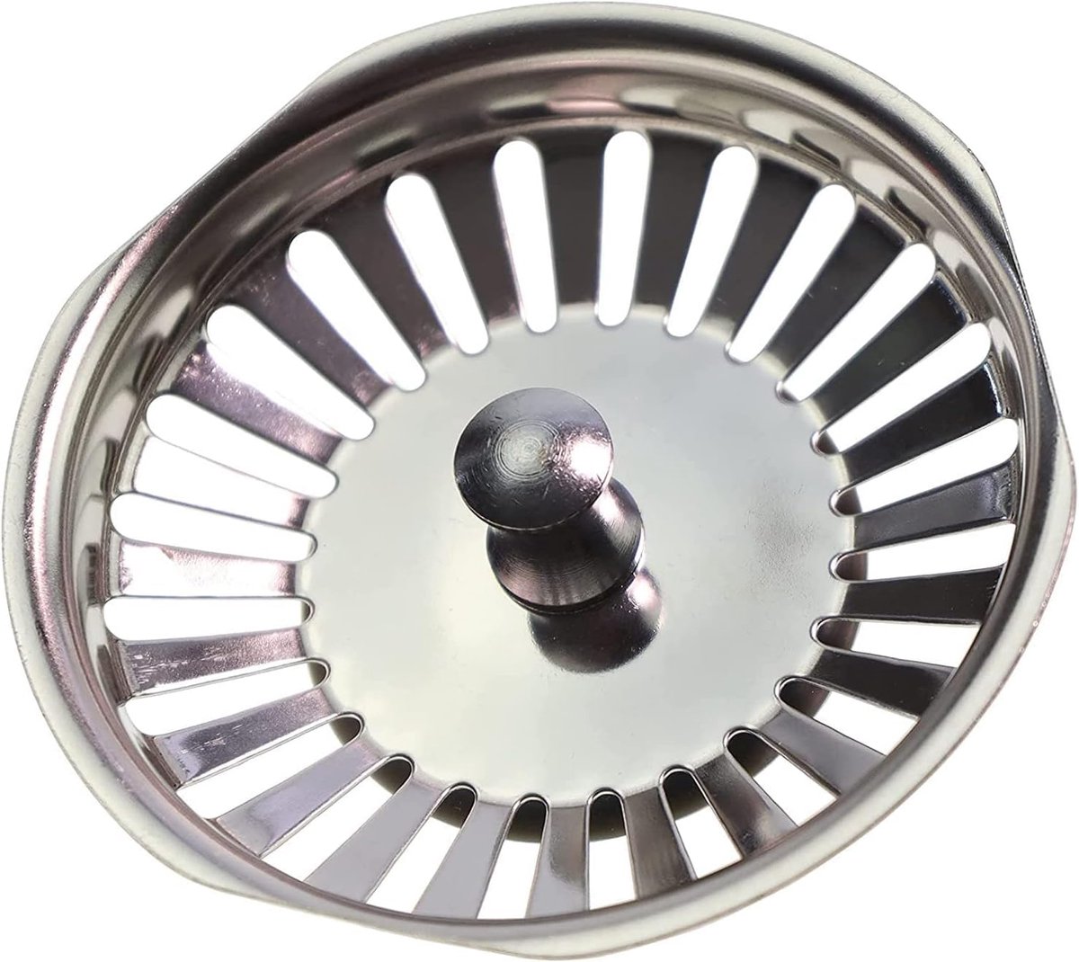 Roestvrijstalen Afneembare Mand voor Spoelbakken (81mm Diameter, 24 Gaten)