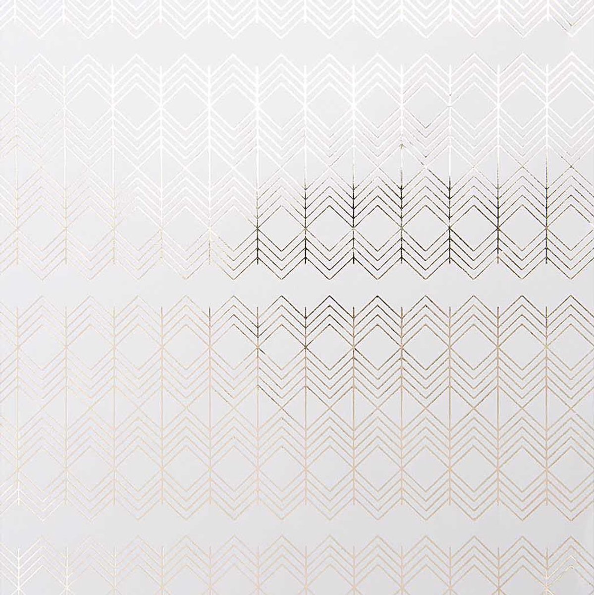 FSC zigzag inpakpapier wit-zilver