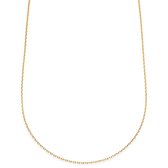 Essentials | Collier à maille forçat couleur or 2 mm