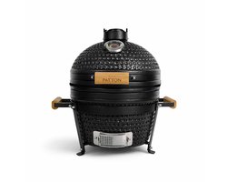 Patton Classic Kamado 16" Table Chef - Medium - Ø34 cm - Matzwart