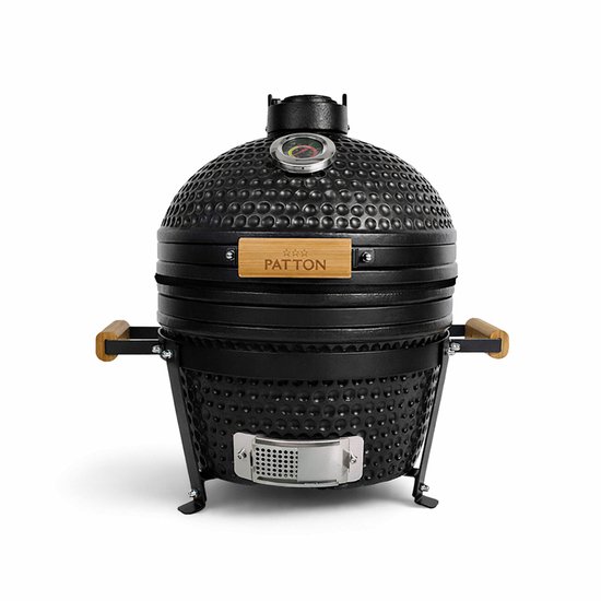 Patton Classic Kamado 16" Table Chef - Medium - Ø34 cm - Matzwart