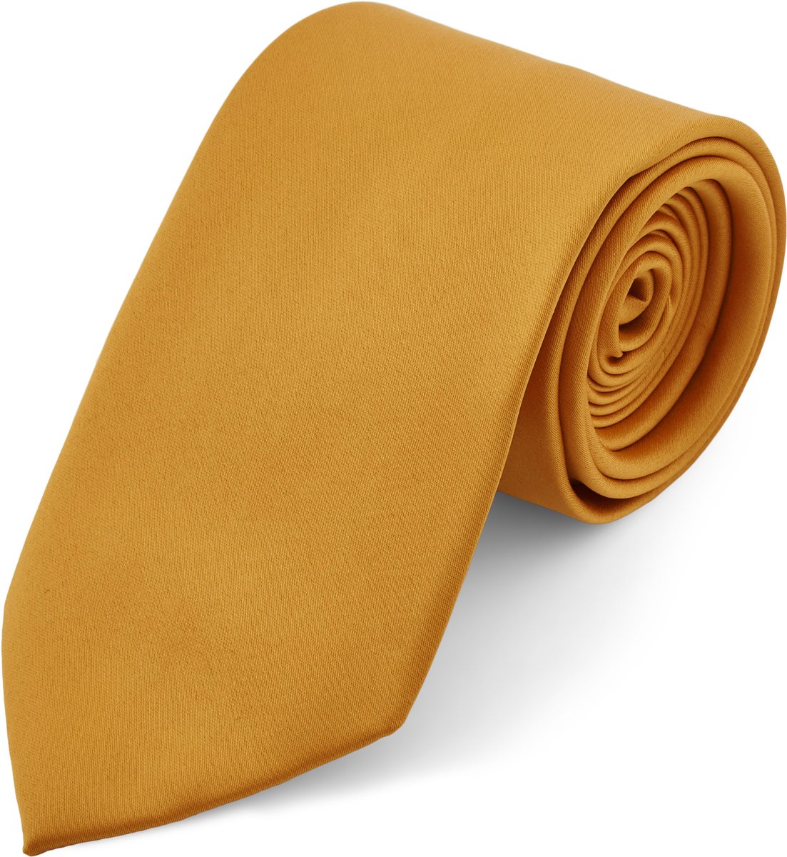 Herfstgele Basic Stropdas van 8 cm