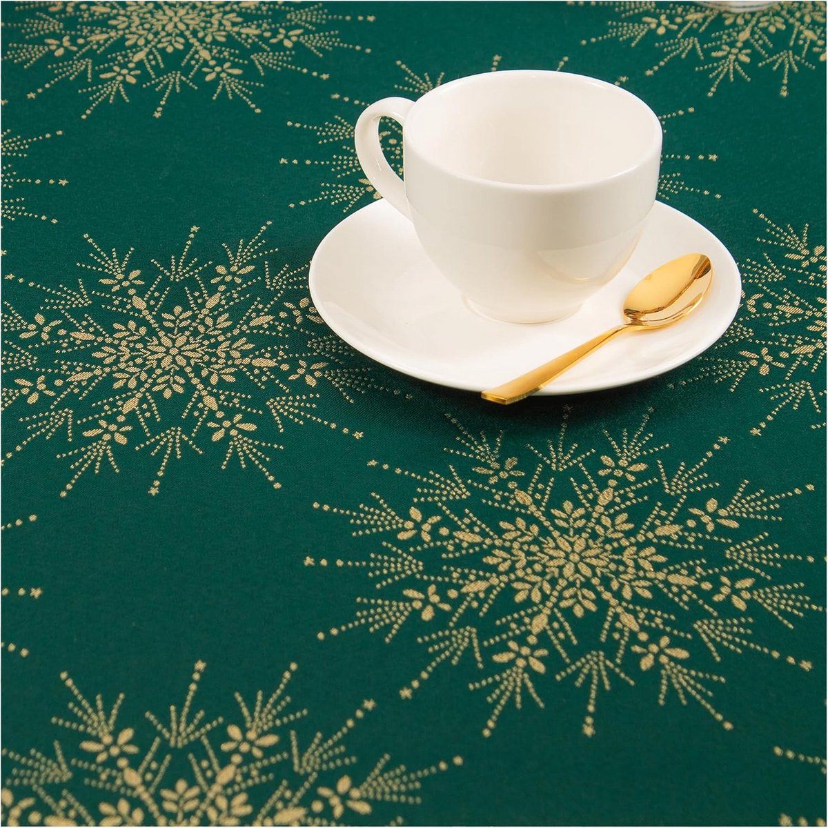 Feestelijk Tafelkleed met Kerstmotief Duurzaam en Krasbestendig 140x220 cm Ovaal