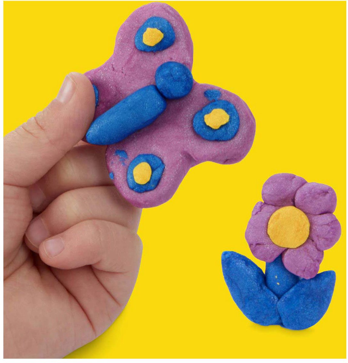 Play-Doh 4-pack Metallic glans boetseerklei — afbeelding 12