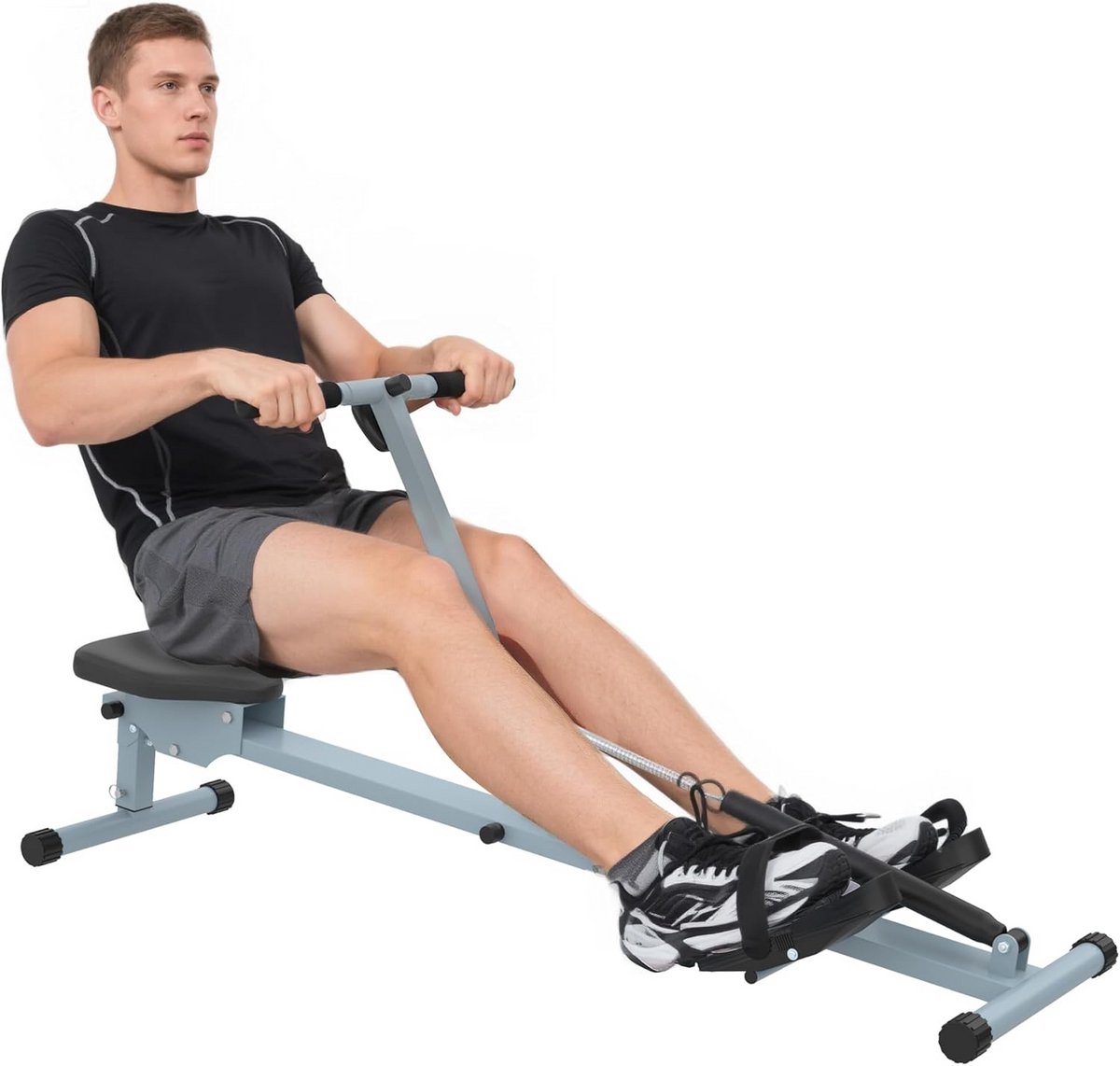 Roeimachine met LCD Display voor Full Body Workout en Rugondersteuning