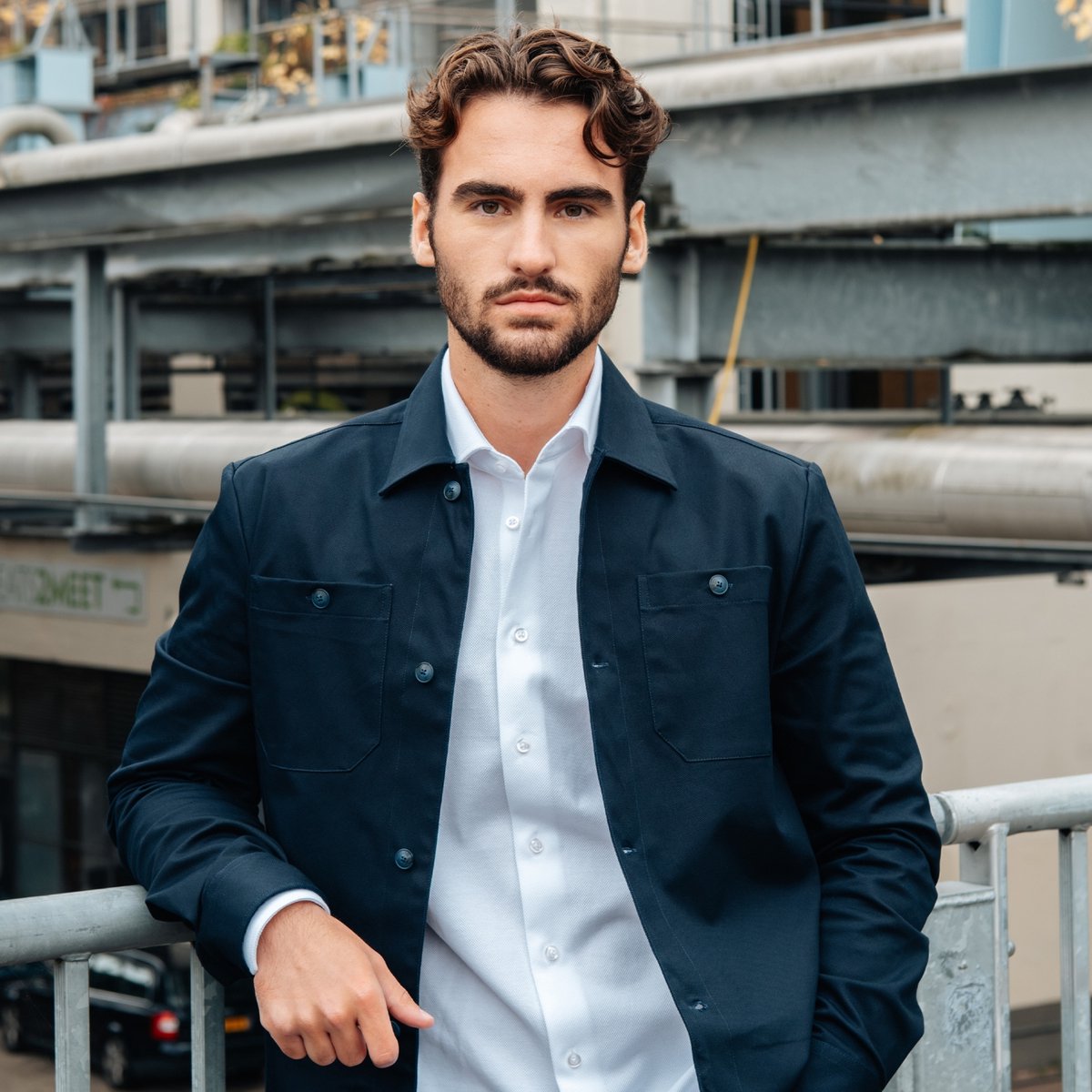 Ledûb overshirt donkerblauw