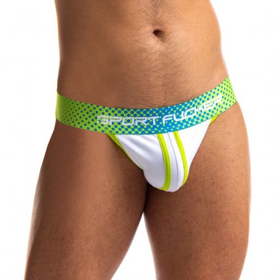 Maillot Sport Fucker - Jockstrap - Vert/ Wit XL