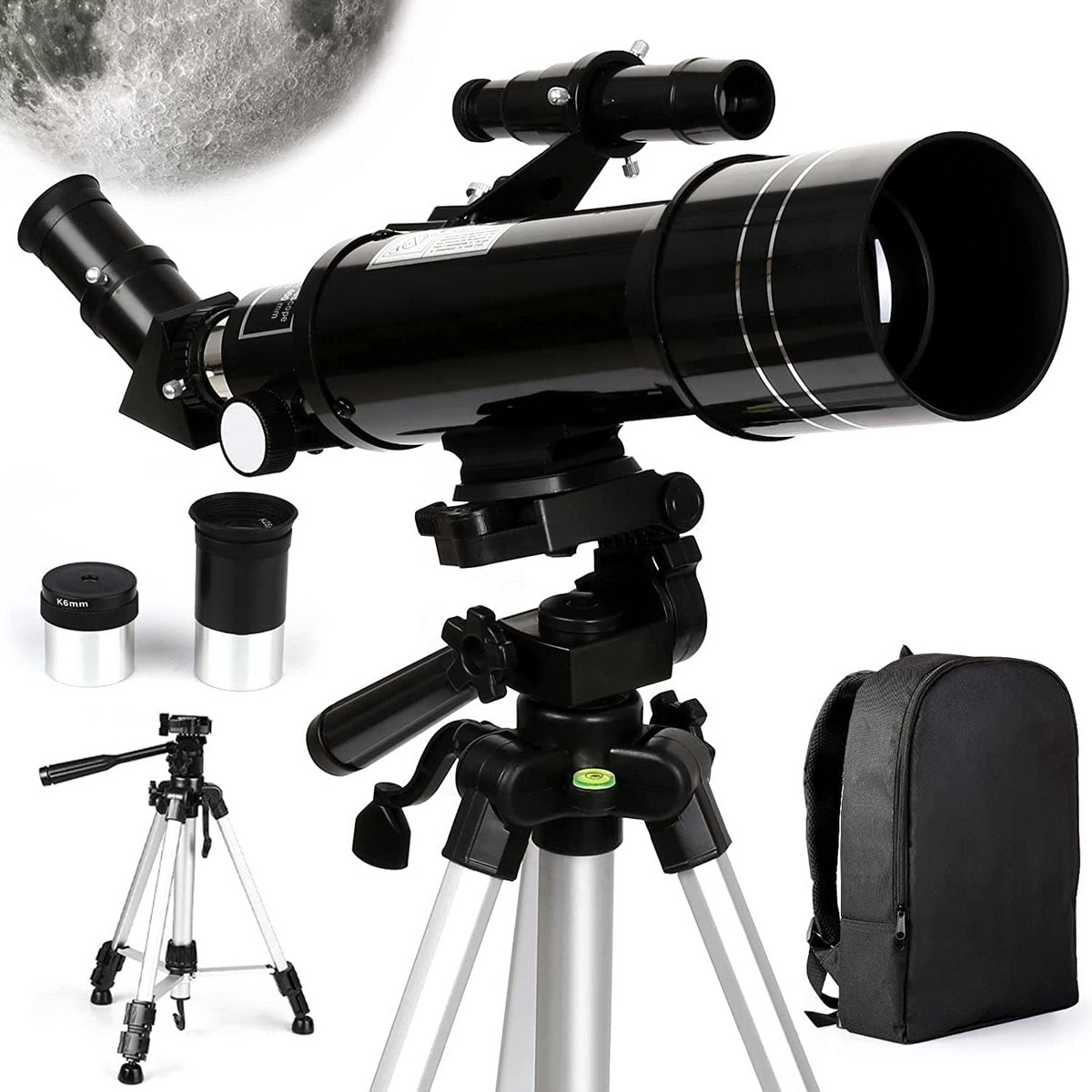 Krachtige Refractor Telescoop 70mm voor Volwassenen en Kinderen - Inclusief Statief en Draagtas