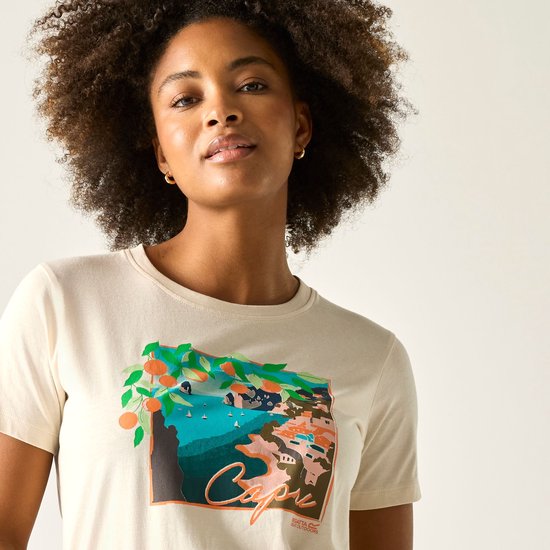 Dames Filandra IX T-shirt met korte mouwen en grafische print