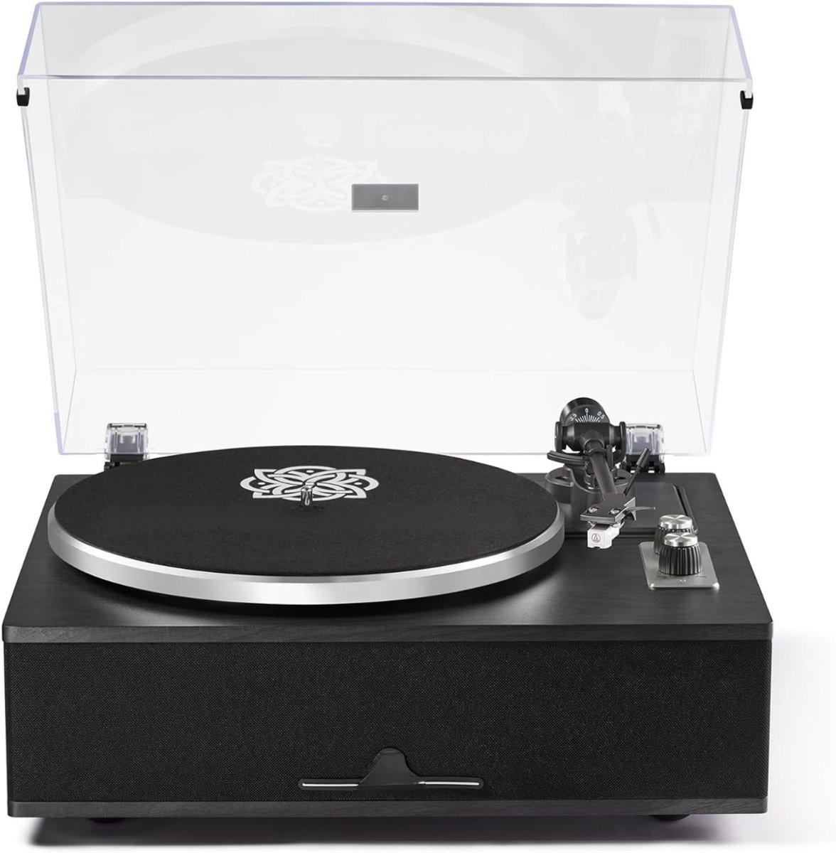 SCH® Platenspeler met Speakers - Platenspeler - Zwart - 42cm x 36cm x 20cm