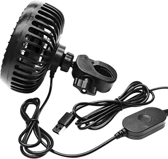 USB stille ventilator met clip, lichtgewicht polystyreen, draagbaar, USB-aangedreven voor bureau, slaapkamer, reis