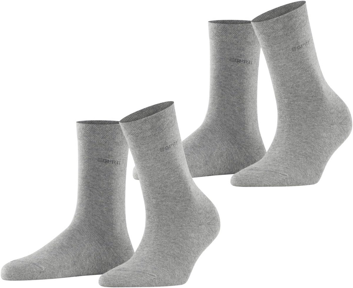 Set van 2 Basic Katoenen Dames Sokken - Comfortable Pasvorm
