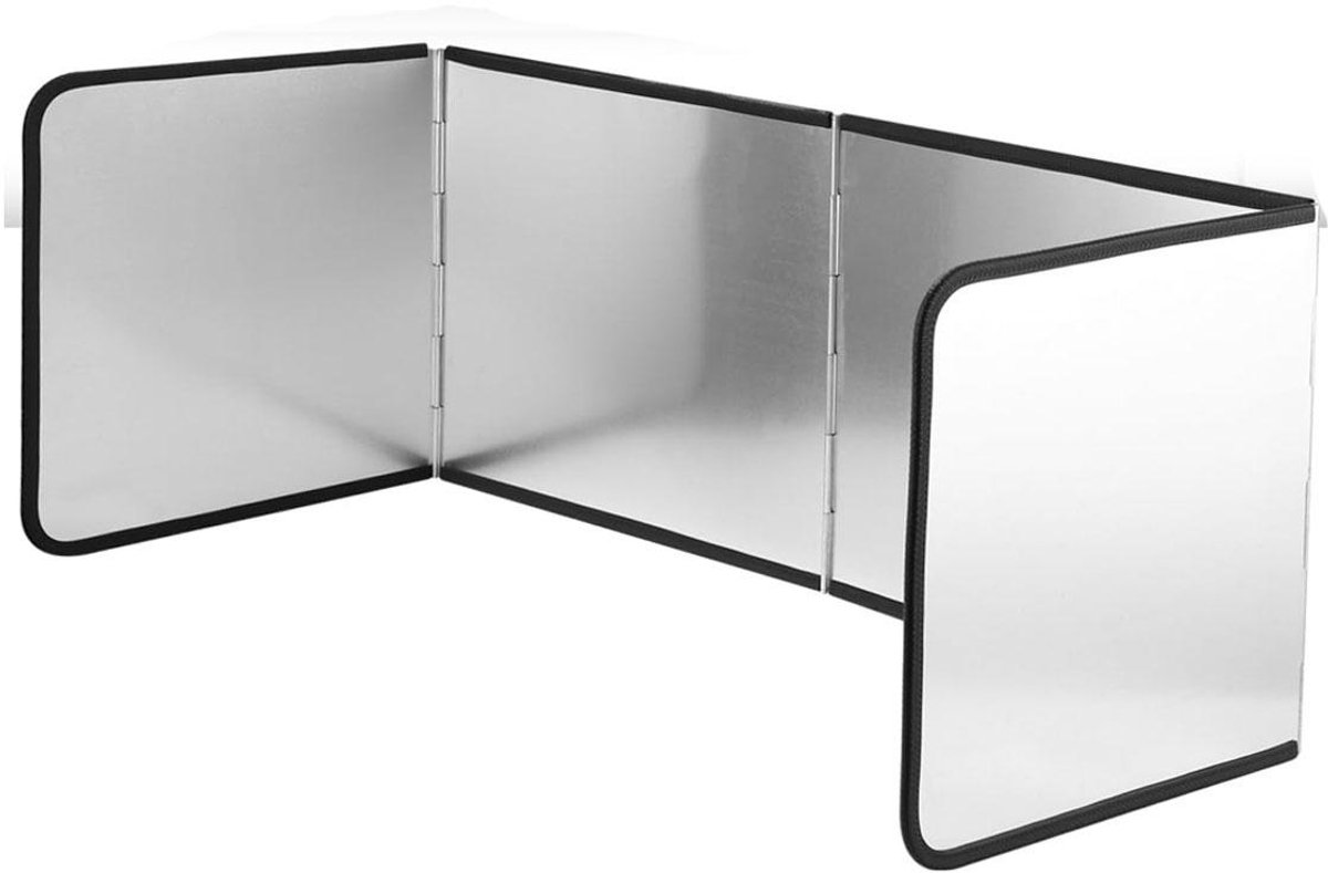 Keukenachterwand - Vierzijdig - Opvouwbaar - Gemakkelijk schoon te maken - Bescherming voor kookplaat - Keukengadgets - Achterwand voor kookplaat - 76x29x30 cm