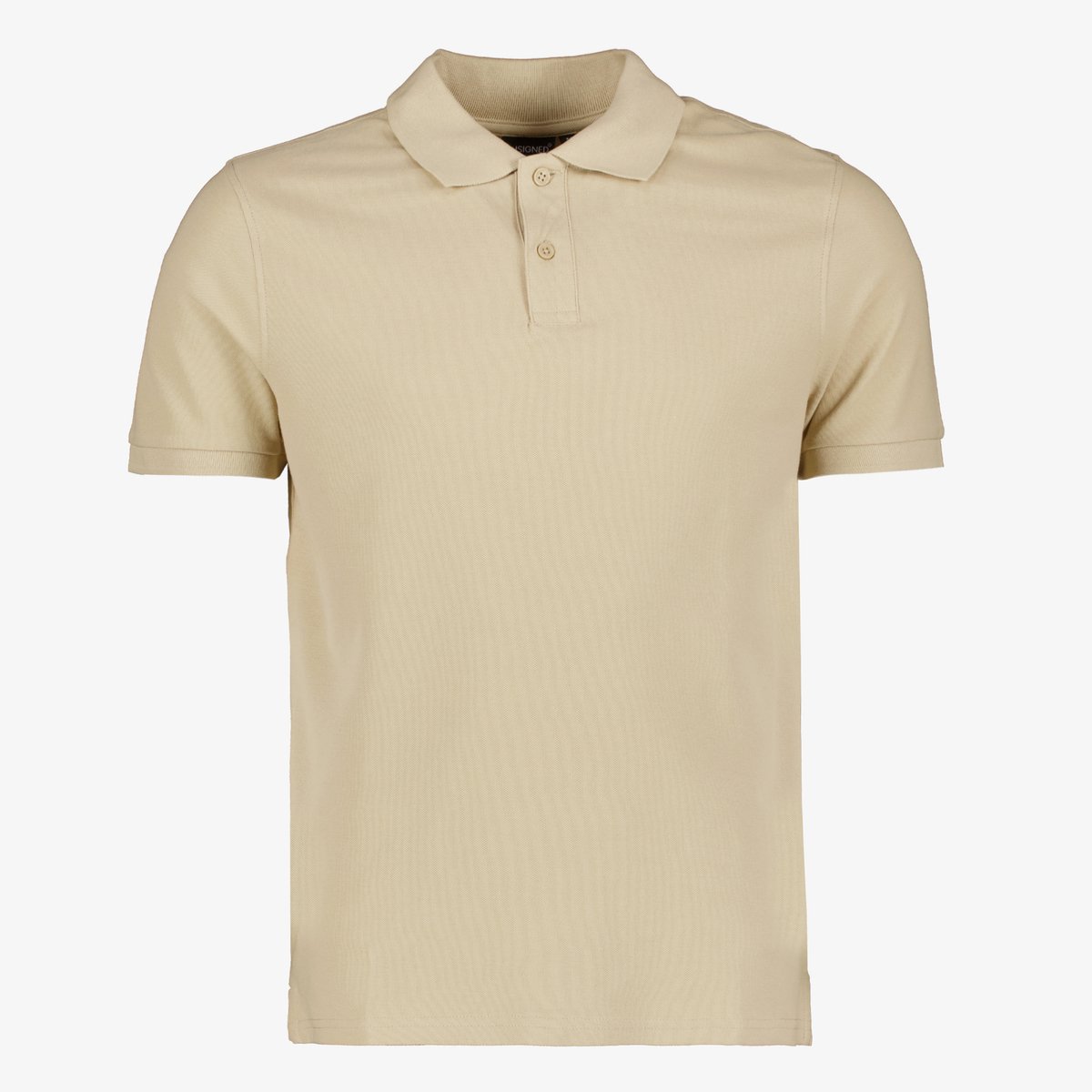 Unsigned heren polo beige - Maat S