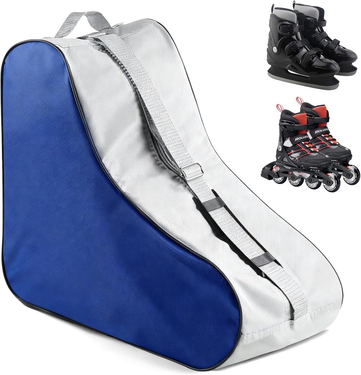 Stevige Schaatsertas voor Rolschaatsen, IJshockey en Skates met Verstelbare Schouderriem