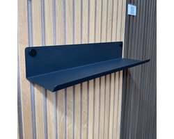 Wandplank voor akoestisch wandpaneel 52cm | akoestische panelen | akupanel | wandplank zwart | wandrek