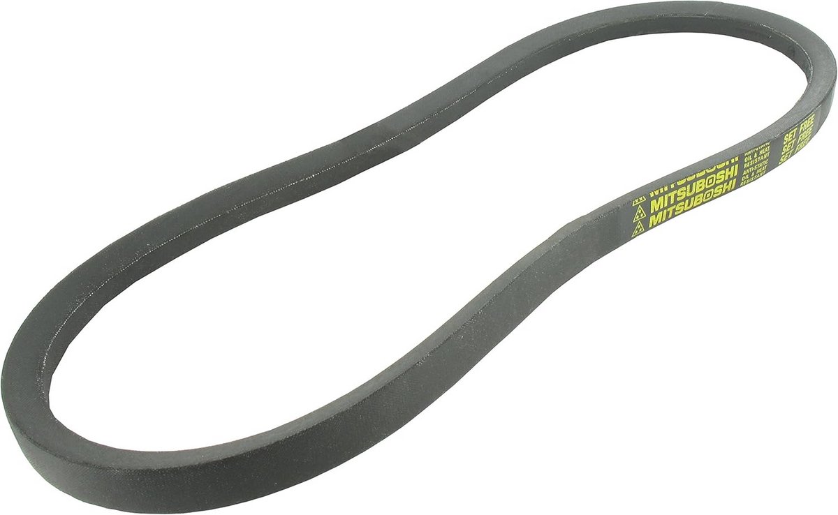 Gladde V-riem Trapeziumvormig voor Machines 13 x 8 x 975 mm Zwart