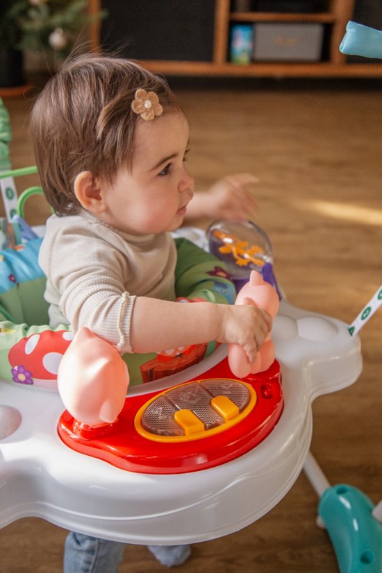 Eco Toys Baby Jumper - Baby Bouncer - Activiteiten Jumper Baby - Activity Center - Speelgoed Stoel - Woods Blauw van Eco Toys — afbeelding 3