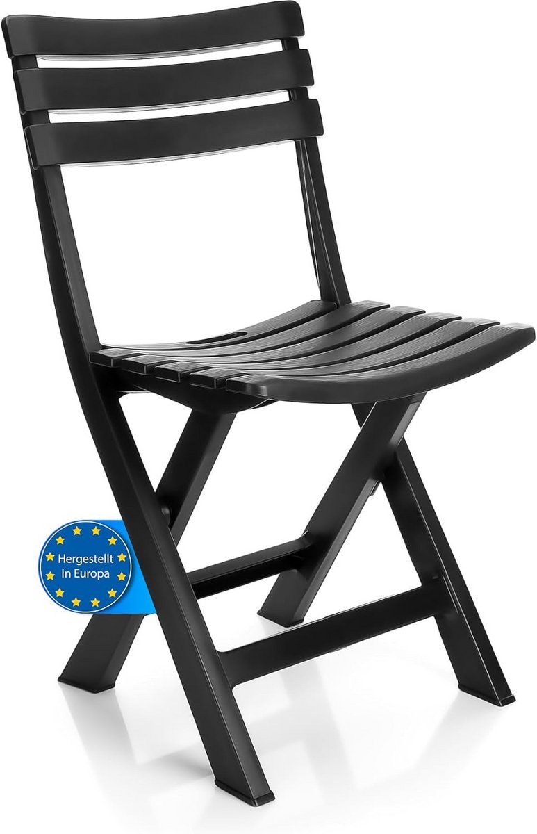 Inklapbare tuinstoel van weerbestendig kunststof