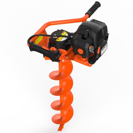 FUXTEC benzine grondboor FX-EB152 - 52cc, 3 pk, incl. 3 boorgarnituren, eenvoudig starten