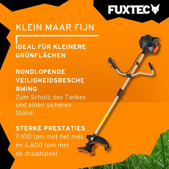 FUXTEC bosmaaier benzine - grastrimmer - 25.4cc - 2-takt - FX-MS125 van FUXTEC — afbeelding 5